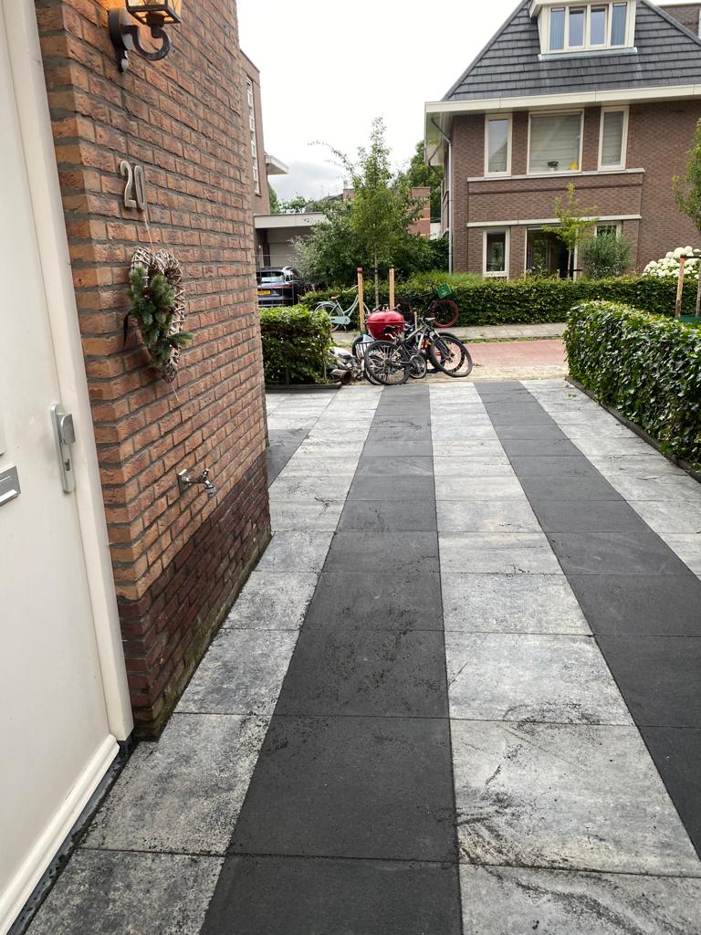 Sierbestrating aangelegd door Enco Wegenbouw